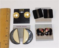 Vintage Store Stock Pierced Earrings