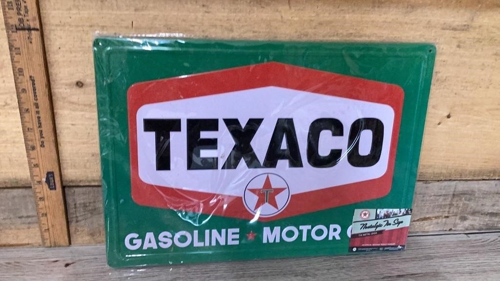 Texaco 17 x 12" sign