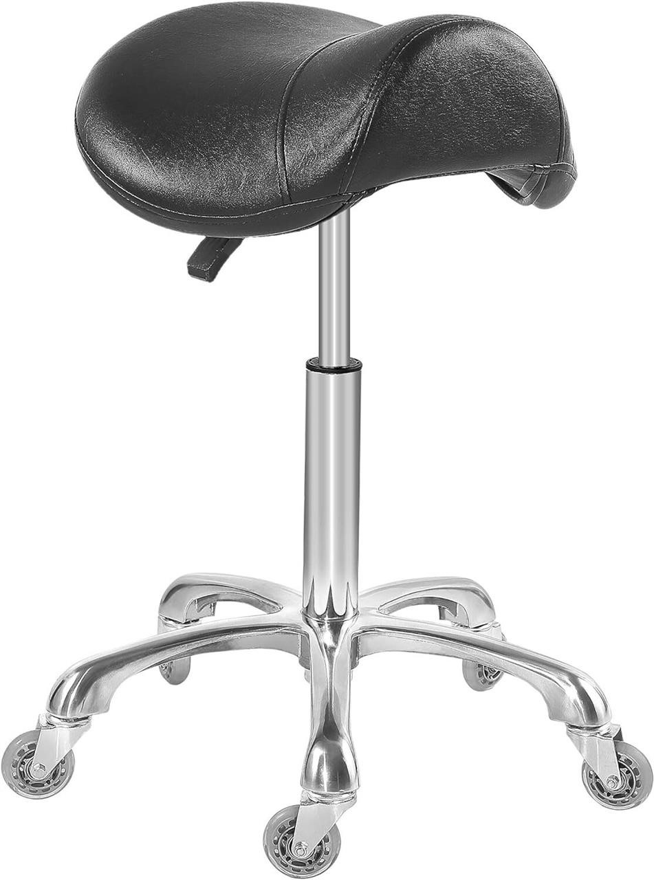 Saddle Stool for Clinic Spa with Wheels