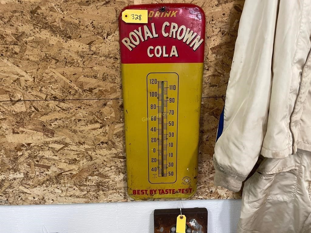 Metal Royal Crown Cola Thermometer