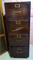 Globe Wernick  Wood 4 Drawer File Cabinet - STR