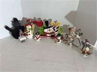 Lot of snowman Christmas Decorations