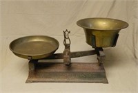 Large Scales with Brass Pans.