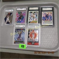 GROUP OF 6 GRADED SPORTS CARDS INCLUDING LEBRON