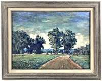 Peter Bruning Landscape Acrylic Painting 1989