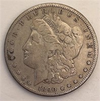 1890CC Morgan Silver Dollar
