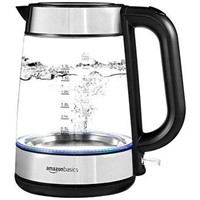 Basics Electric Glass and Steel Kettle -