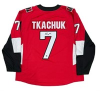 Tkachuk Autographed Ottawa Senators Replica Jersey