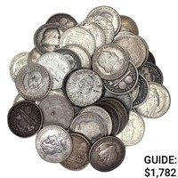 1893-1950's Silver Commemorative 50c Lot (54