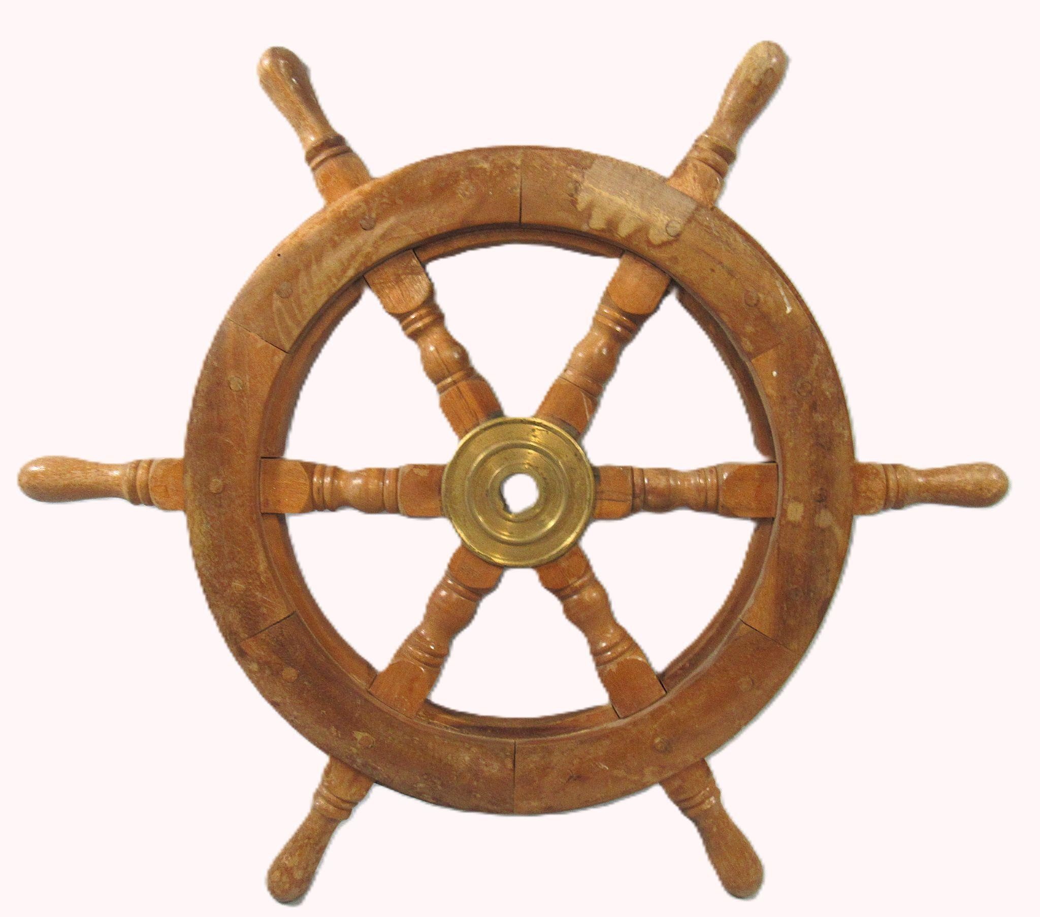 20" WOOD SHIP'S WHEEL