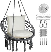 $144 Macrame Hanging Chair Swing