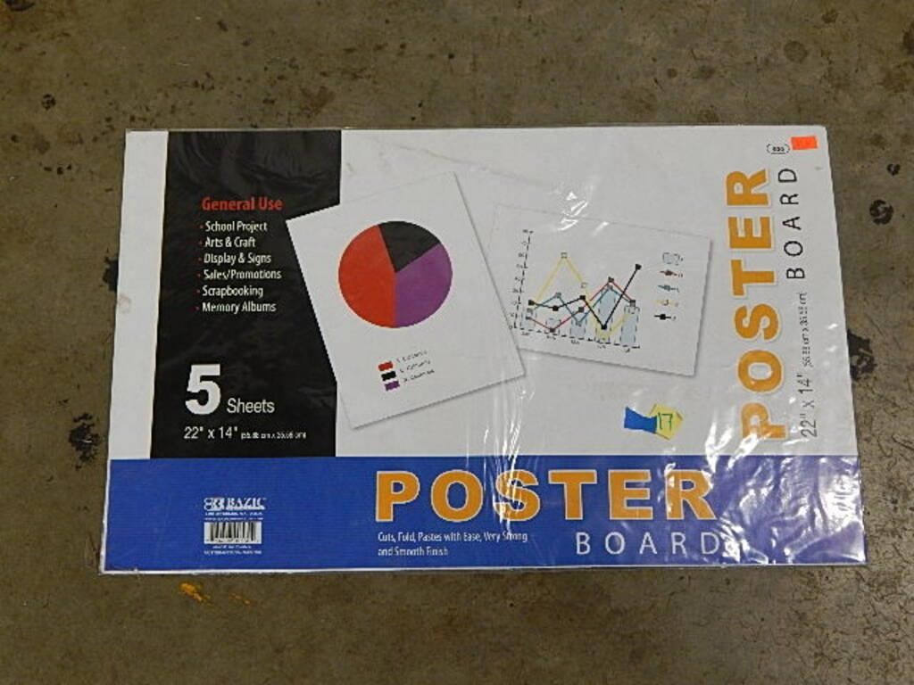 5 Sheets of Poster Board