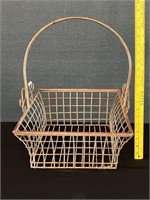 Vintage Wire Basket W. Handle