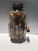 Antique Canning Jar & Carrier