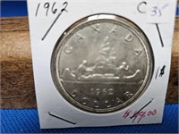 1962 CANADIAN SILVER DOLLAR