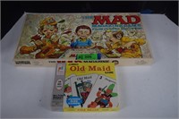 Mad Magazine Board Game & Vintage Old Maid