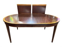 MAHOGANY HENKEL HARRIS INLAID BANQUET TABLE