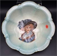 ANTIQUE R.S PRUSSIA PORTRAIT BOWL