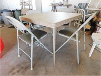 Card Table with 4 Chairs
