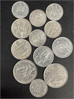 1965-1995 FRENCH POLYNESIE COINS