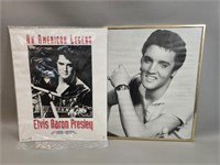 *Vtg. Elvis Presley '95 Poster& Framed Promo Photo