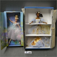 Harpist Angel & Ballet Masquerade Barbie Dolls