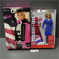 George Washington & President 2000 Barbie Dolls