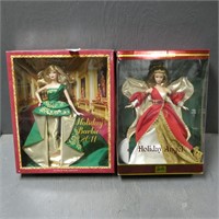 (2) Holiday Barbie Dolls