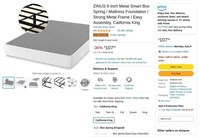 B7677  Zinus Metal Box Spring 9 Cal King