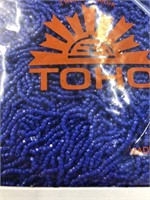 12/0 3-cut beads. Navy blue. Five –half kilos