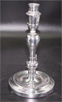 Silver plate footed candlestick