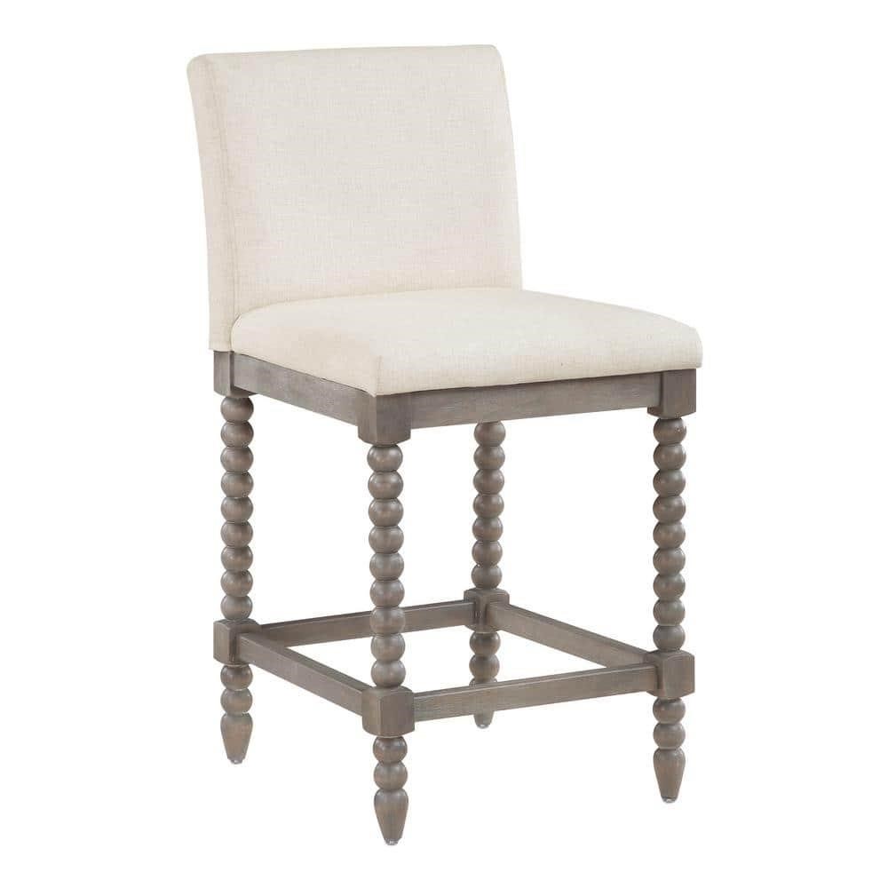 OSP Abbott 39 in. Grey Spindle Bar Stool