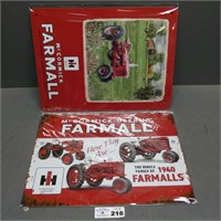 Farmall Metal Tractor Signs