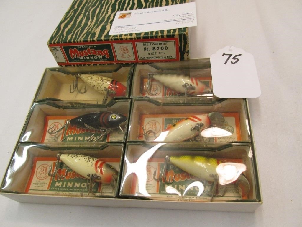 Sold at Auction: 5) Vintage Wood and Jointed Fishing Lures