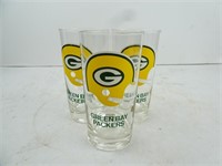 Lot of 3 Green Bay Packers Vintage Drinking