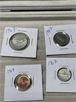 1967 Canadian 25 Cent, 10 Cent, 5 Cent & Penny