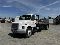 1992 Freightliner F70 S/A Flatbed Semi Truck