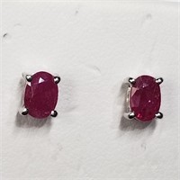 $140 S/Sil Ruby Earrings