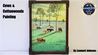 Cows & Cottonwoods Painting