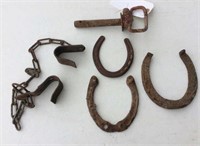 Cow Hobbles, Horse Shoes, Hitch Pin