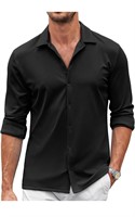 $50(L)Mens Long Sleeve Button Down Shirt