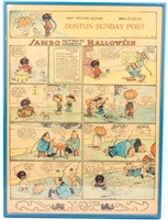 Antique Framed Sambo Sunday Comic Strip