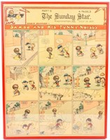 Antique Framed Sambo Sunday Comic Strip