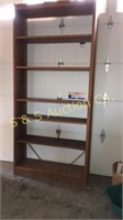 oak shelf with adjustable shelves  open back