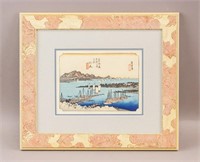 Japanese Woodblock Print Signed Hiroshige Ando