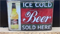 Decorative Tin Sign (8" x 12") - Beer Sold Here