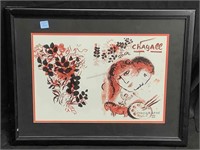 Chagall Print ‘Lithographe III’ 28x21