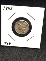 1943 Silver Mercury Dime