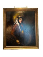 A Joseph Dawley "Golden Comanche" Oil on Canvas