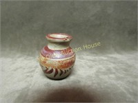 Tiny Made in Mexico Art Pottery Souvenir Vase tan